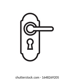 Doorknob Icon Design. Vector Illustration