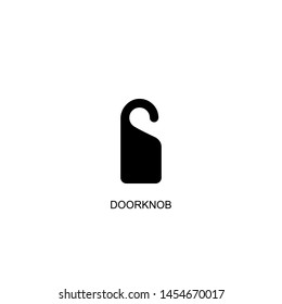 doorknob icon vector black design