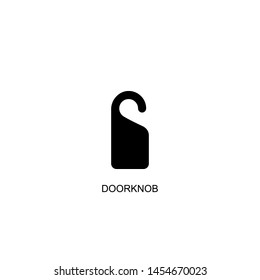 doorknob icon vector black design