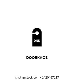 doorknob icon vector. doorknob sign on white background. doorknob icon for web and app