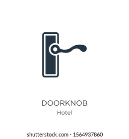 Doorknob icon vector. Trendy flat doorknob icon from hotel collection isolated on white background. Vector illustration can be used for web and mobile graphic design, logo, eps10