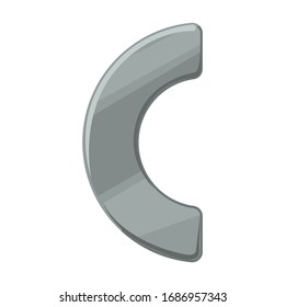Doorknob vector icon.Cartoon vector icon isolated on white background doorknob.