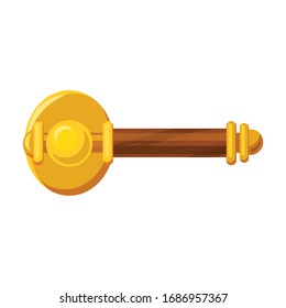 Doorknob vector icon.Cartoon vector icon isolated on white background doorknob.