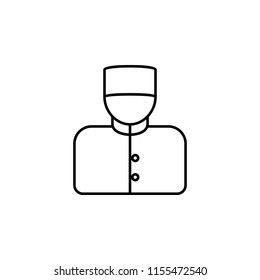doorman icon. Element of hotel icon for mobile concept and web apps. Thin line doorman icon can be used for web and mobile