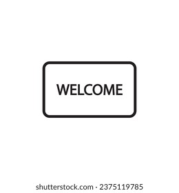 doormat icon vector template illustration logo design