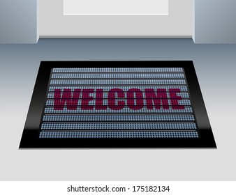Doormat that says, that you are welcome.