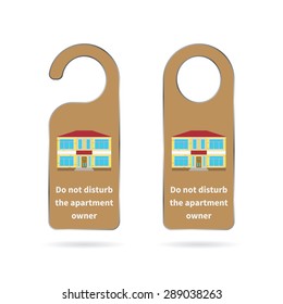 doorplate, do not disturb the apartment owner
