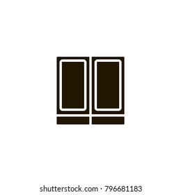 doors icon. sign design
