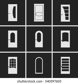 Doors Icons Stock Vector (Royalty Free) 540397603 | Shutterstock