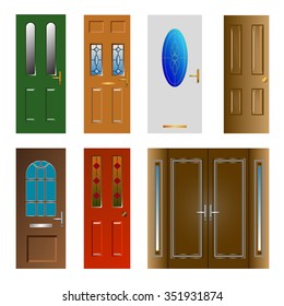 Doors Illustration Stock Vector (Royalty Free) 351931874 | Shutterstock