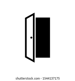 Doors Open icon isolated on white background. Doors Open icon simple sign. Eps10