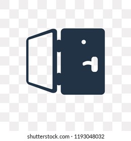 Doors Open vector icon isolated on transparent background, Doors Open transparency concept can be used web and mobile