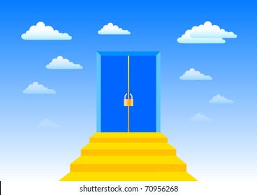 Doors with stairs
