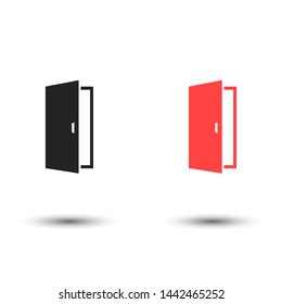 the doors vector eps 10 icon , Lorem ipsum flat design