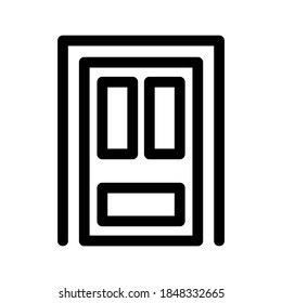 doorway icon or logo isolated sign symbol vector illustration - high quality black style vector icons
