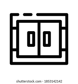 doorway icon or logo isolated sign symbol vector illustration - high quality black style vector icons
