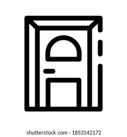 doorway icon or logo isolated sign symbol vector illustration - high quality black style vector icons
