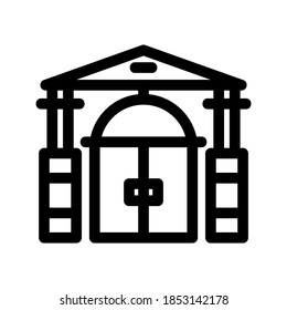 doorway icon or logo isolated sign symbol vector illustration - high quality black style vector icons
