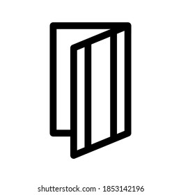 doorway icon or logo isolated sign symbol vector illustration - high quality black style vector icons
