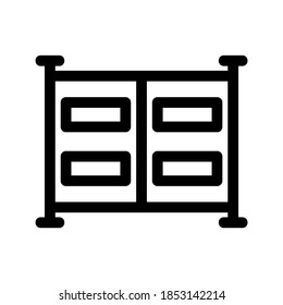 doorway icon or logo isolated sign symbol vector illustration - high quality black style vector icons
