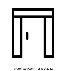 doorway icon or logo isolated sign symbol vector illustration - high quality black style vector icons
