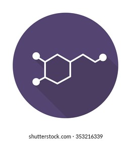 dopamine icon. vector illustration