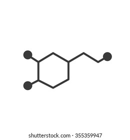 dopamine icon. vector illustration