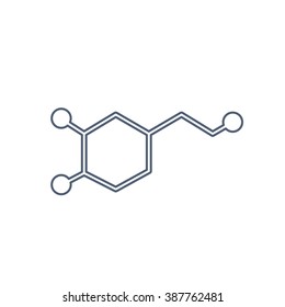dopamine icon. vector illustration