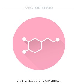 dopamine icon. vector illustration