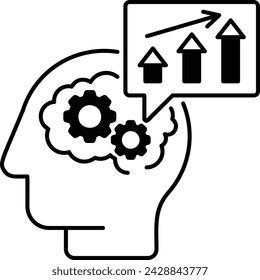 Dopamine neurons feed into this reward circuit vector design, self improvement at workplace Symbol, business motivation Sign, goal-directed behavior, Expectancy, Instrumentality and Valence concept