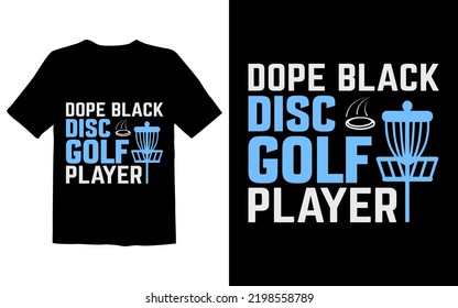 Dope Black Disc Golf Player