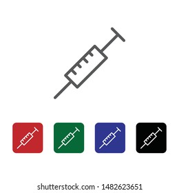 Dope, injection, medical vector icon. Element of medicine for mobile concept and web apps illustration. Thin line icon for website design and development. Vector icon