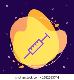 Dope, injection, medical vector icon. Element of medicine for mobile concept and web apps illustration. Vector icon on abstract background