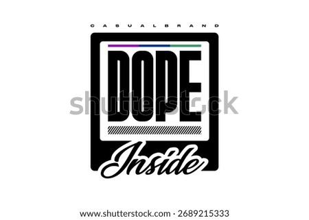 Dope urban tshirt design vector template 