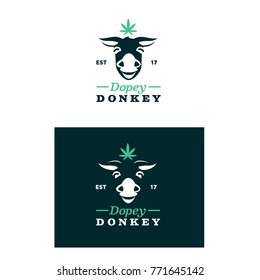 Dopey Donkey Logo Illustration