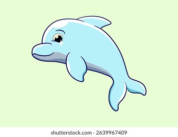 dophin fish illustration character design