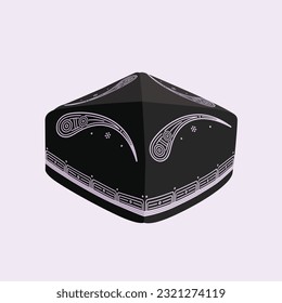 doppi uzbek traditional headdress vector