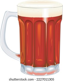 Dopplebock Brew Beverage Vector Illustration