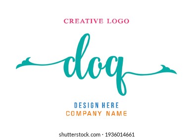 DOQ lettering logo is simple, easy to understand and authoritative