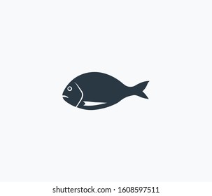 Dorado fish icon isolated on clean background. Dorado fish icon concept drawing icon in modern style. Vector illustration for your web mobile logo app UI design.