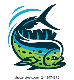 Dorado Fish Mascot Logo Illustration