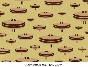 Dorayaki Japanese pan cake character