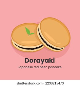Dorayaki Japanese red bean pancake, traditional food