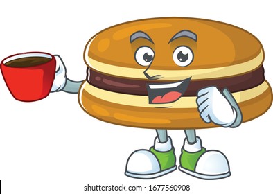 Dorayaki mascot design style showing an Okay gesture