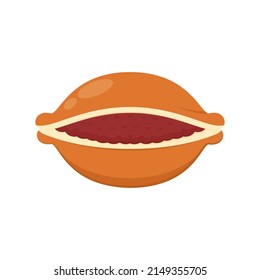 Dorayaki vector illustration. Dorayaki is a Japanese snack. Dorayaki is a Japanese snack.