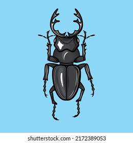 Dorcus titanus vector ilustration icon