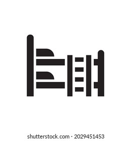 Dormitories vector solid icon style illustration. EPS 10 file