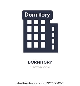 Dormitory Icon On White Background. Simple Element Illustration From Maps And Flags Concept. Dormitory Sign Icon Symbol Design.