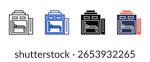 Dormitory icon sheet multiple style collection