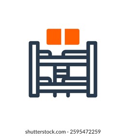 Dormitory for Study Abroad Vector Icon